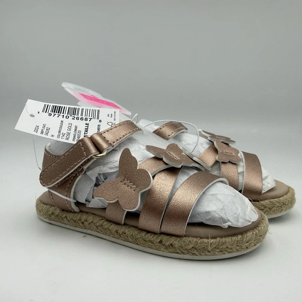 The Children's‎ Place Toddler Baby Girl Sandals Size 4 Shoes NEW Rose Gold